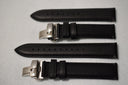 Black Aged Leather Watch Strap - Large Watch Straps Tsao Baltimore 