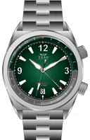 LEGACY STEEL GMT - GREEN FUME Watches Tsao Baltimore 