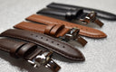Black Aged Leather Band Watch Straps Tsao Baltimore 